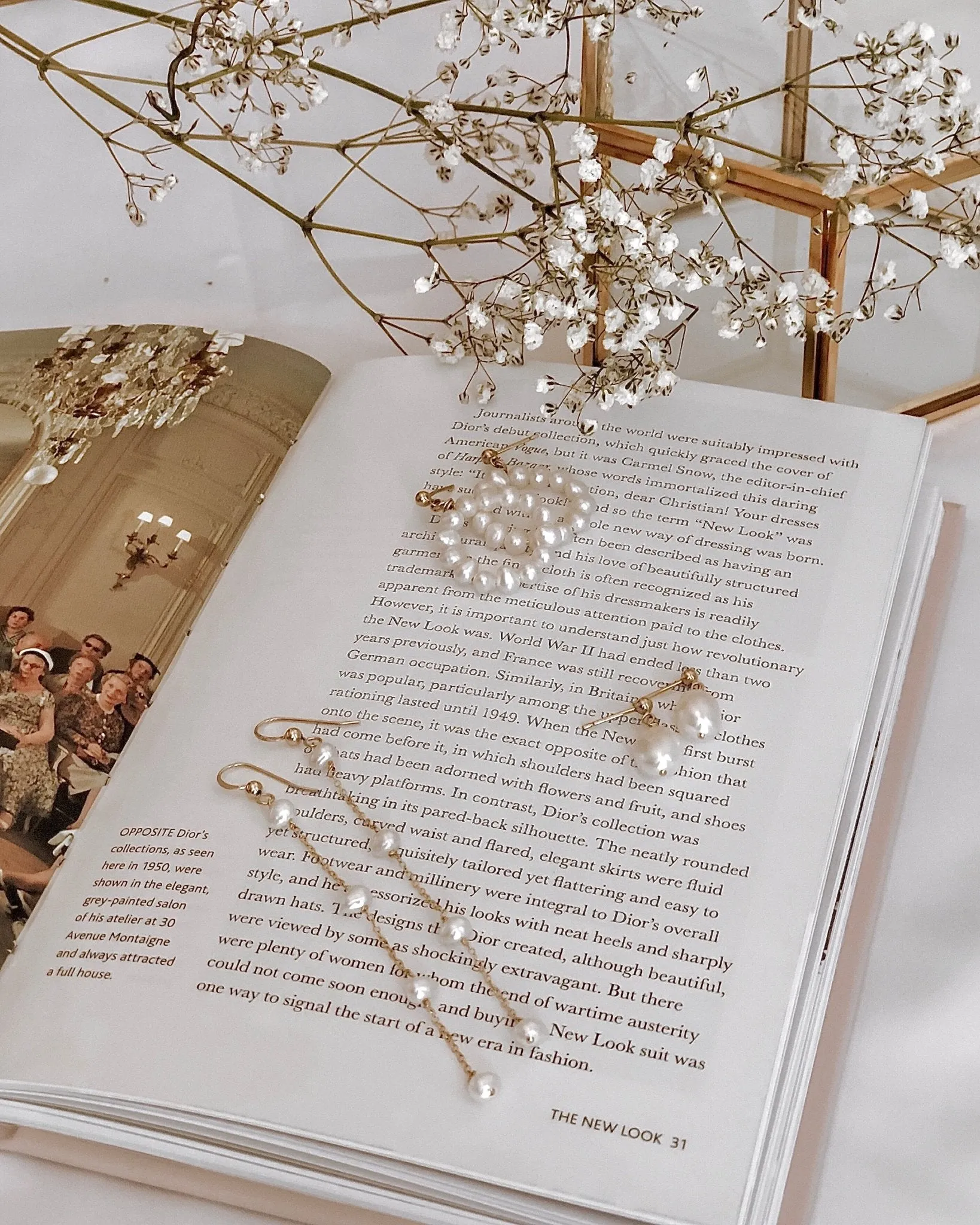 Aurélie Pearl Drop Earrings sold by Midori Jewelry Co. product image thumbnail 3