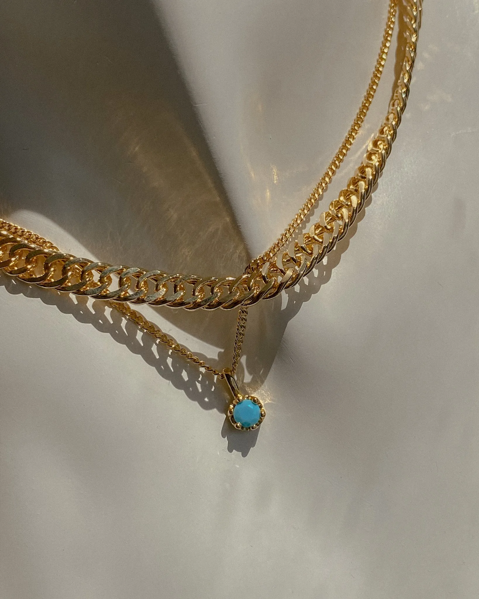 Turquoise Solitaire Necklace sold by Midori Jewelry Co. product image thumbnail 2