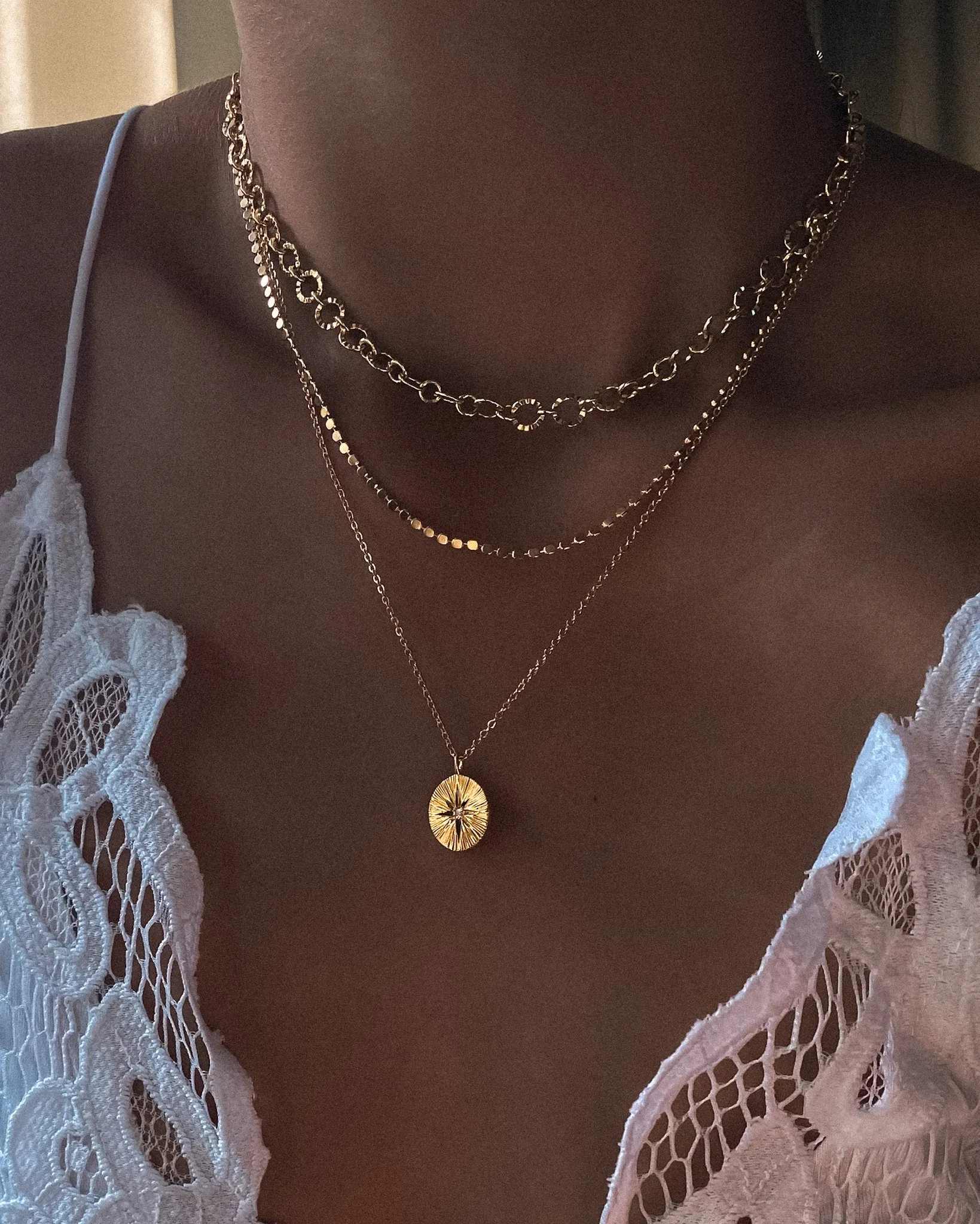 Bailey Faceted Chain Necklace sold by Midori Jewelry Co. product image thumbnail 2