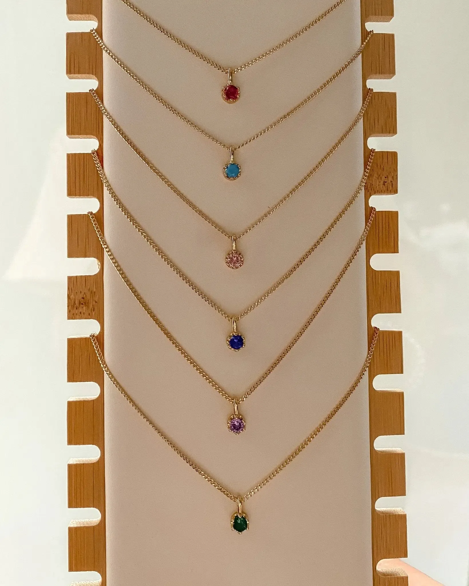 Amethyst Solitaire Pendant sold by Midori Jewelry Co. product image thumbnail 3