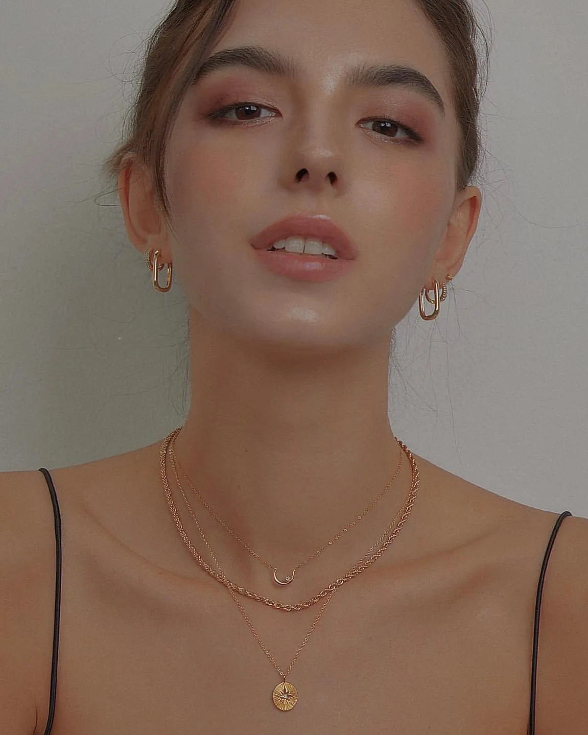 Esmée Oblong Hoops sold by Midori Jewelry Co. product image thumbnail 4