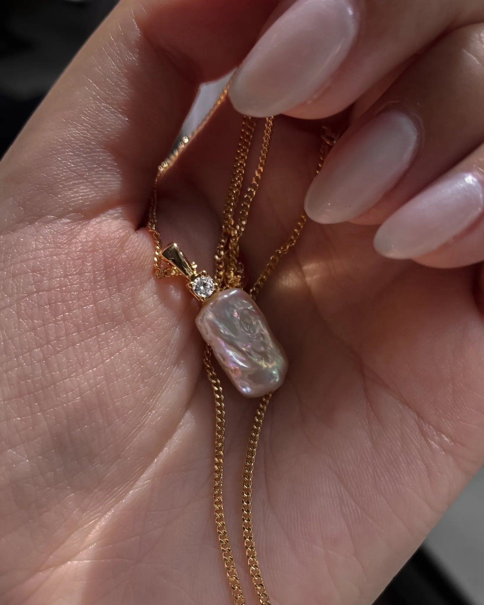 Curb Chain Necklace sold by Midori Jewelry Co. product image thumbnail 3