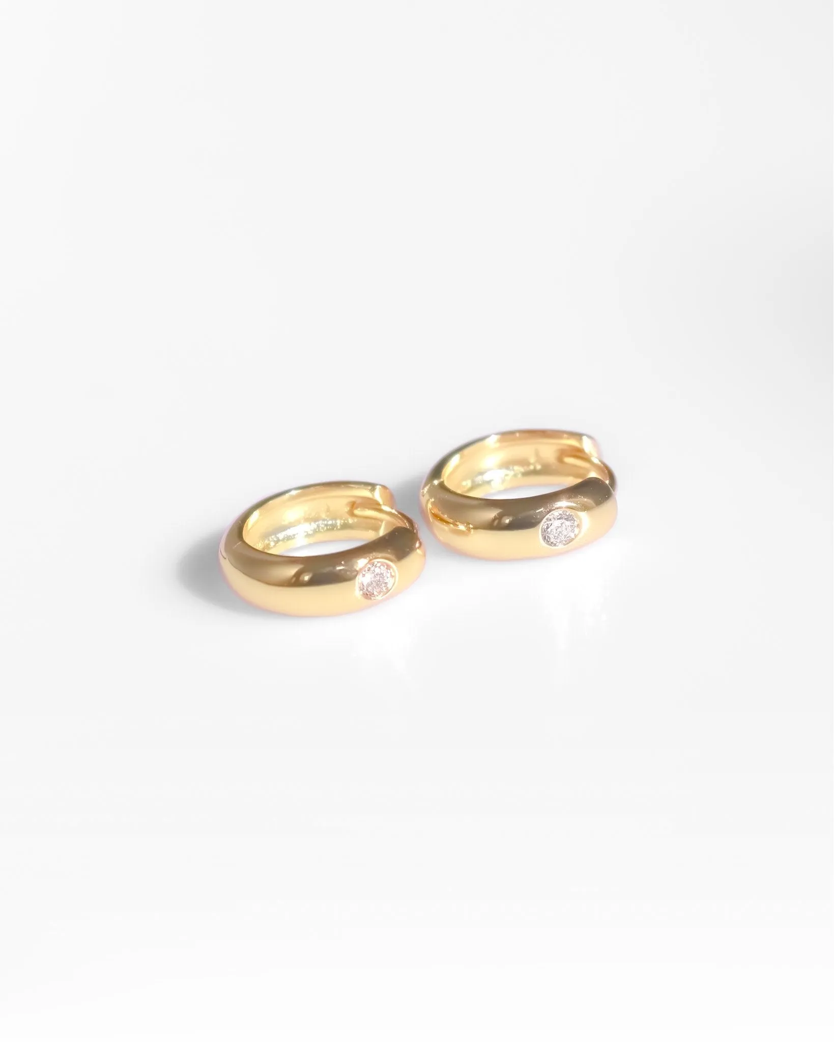 Cleo Gemstone Hoops sold by Midori Jewelry Co. product image thumbnail 4