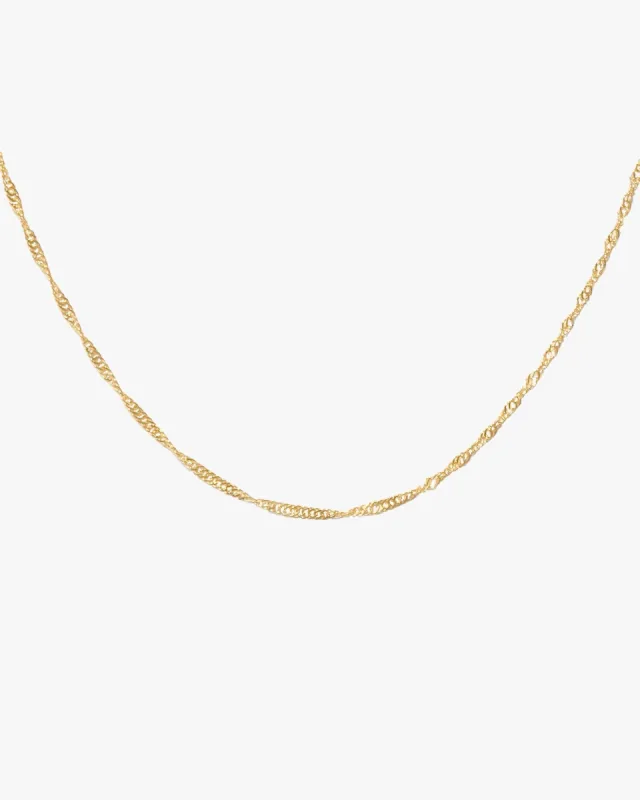 Singapore Rope Chain Necklace sold by Midori Jewelry Co.