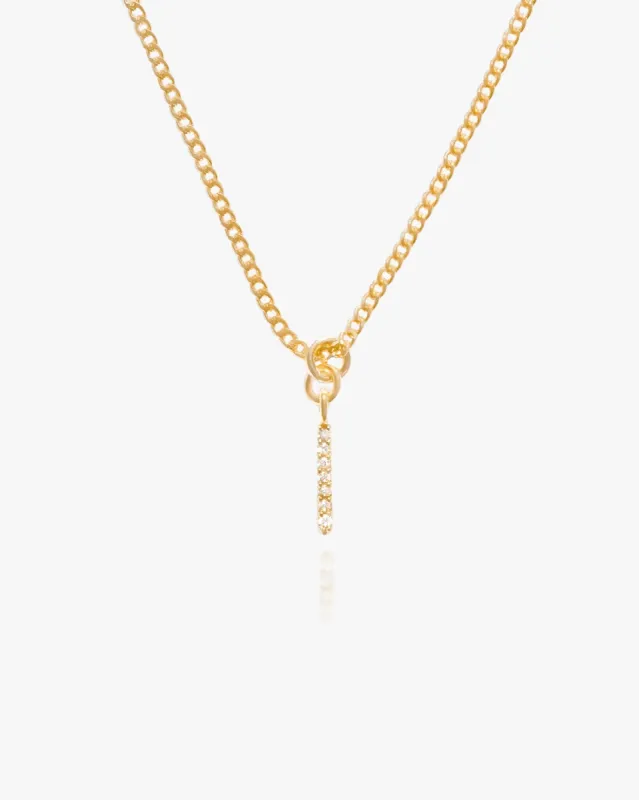 Esther Bar Charm Necklace sold by Midori Jewelry Co.