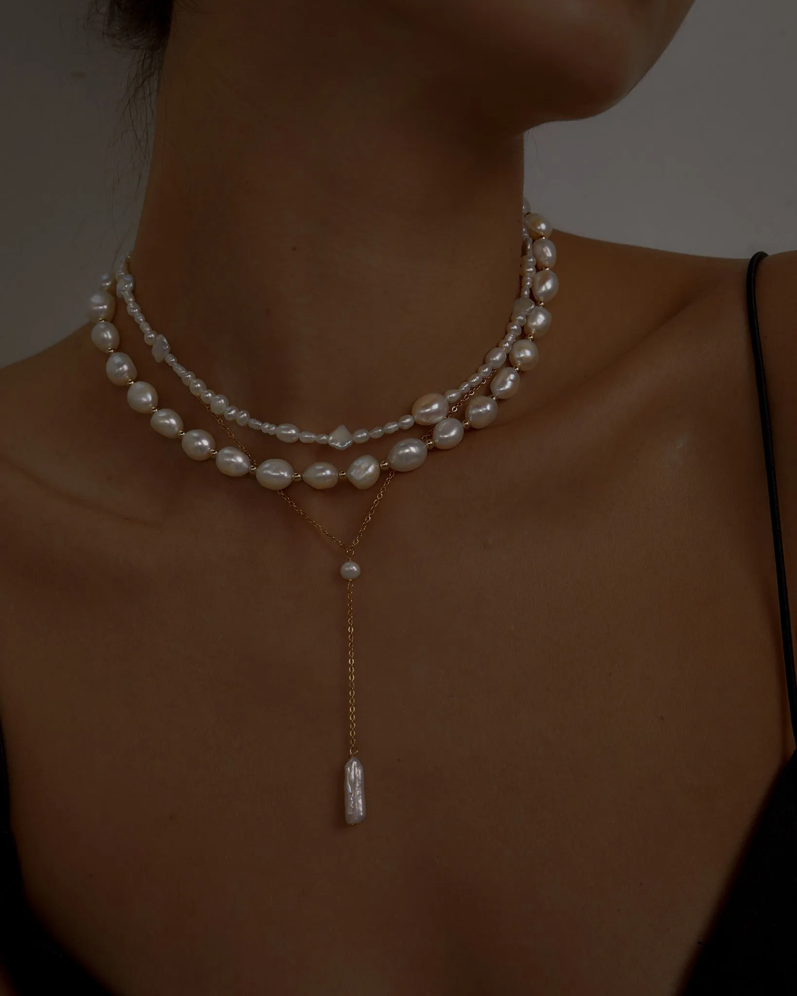 Sloane Organic Pearl Choker sold by Midori Jewelry Co. product image thumbnail 2