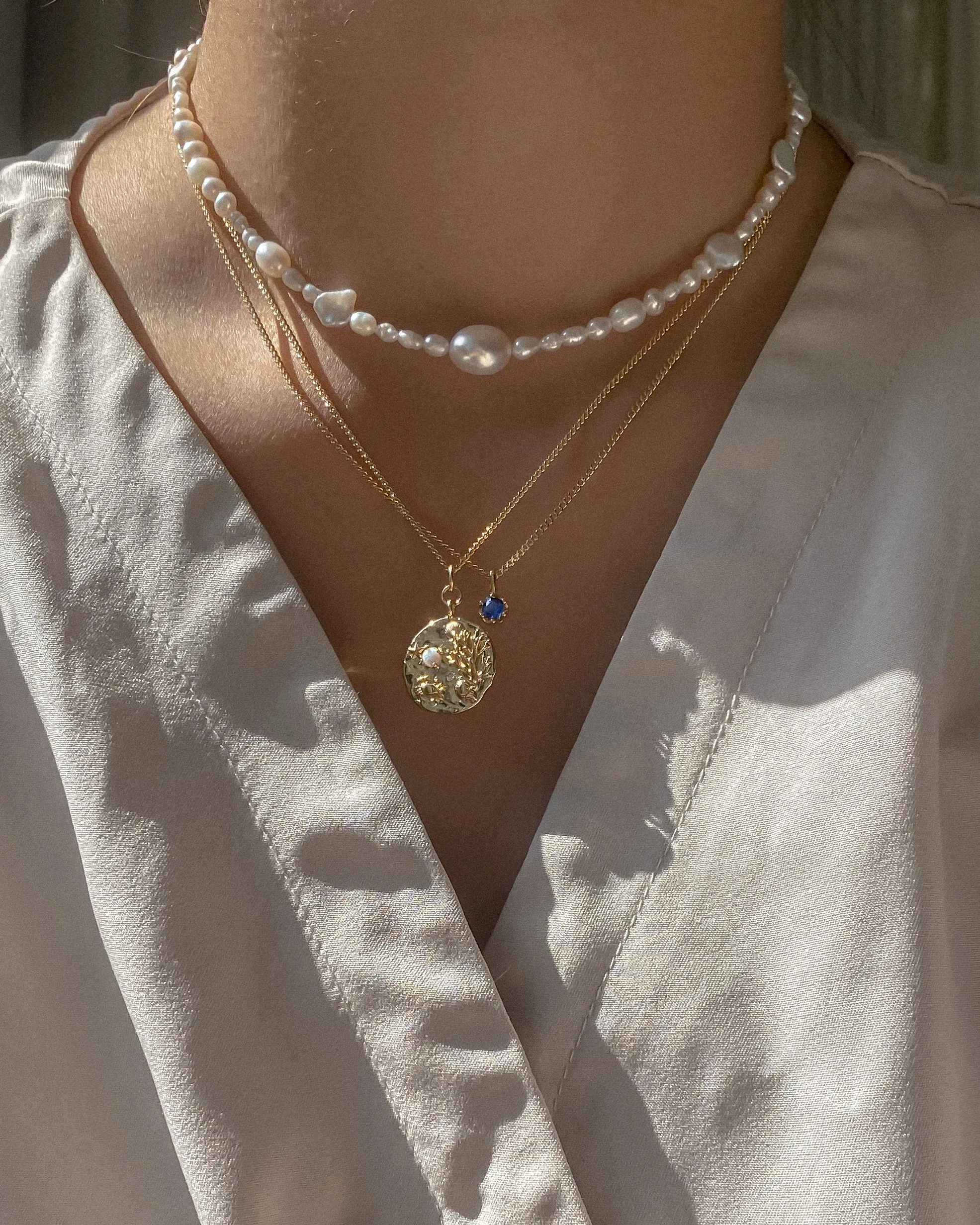 Sloane Organic Pearl Choker sold by Midori Jewelry Co. product image thumbnail 4