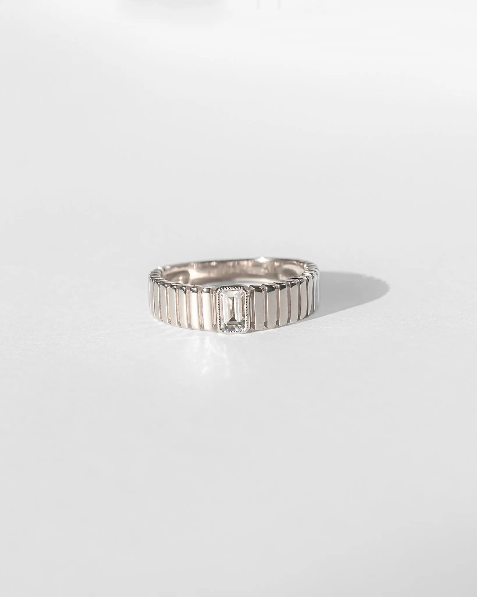 Venus Ribbed Ring sold by Midori Jewelry Co. product image thumbnail 2