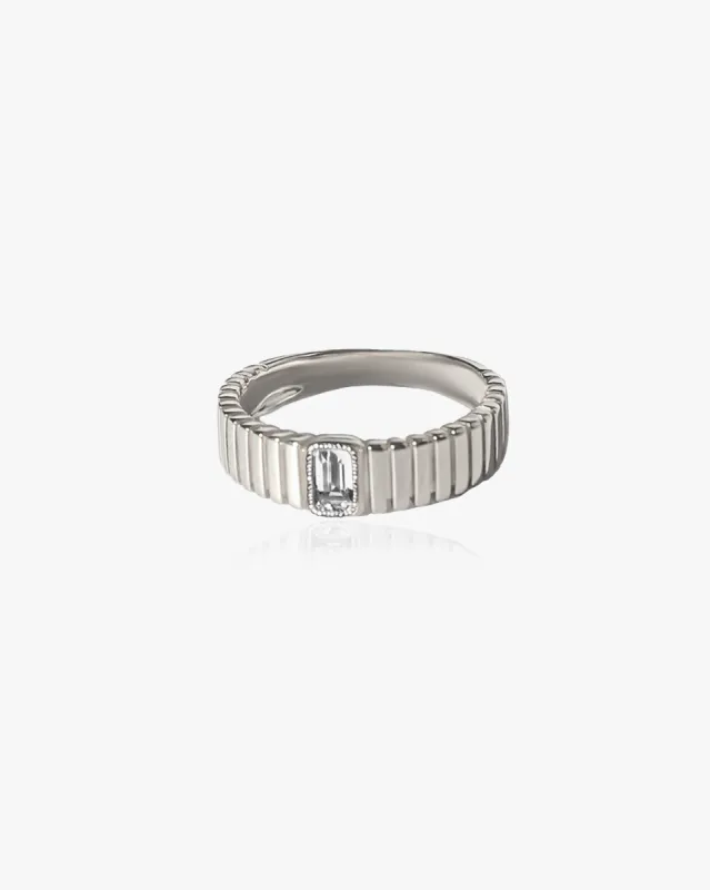 Venus Ribbed Ring sold by Midori Jewelry Co.