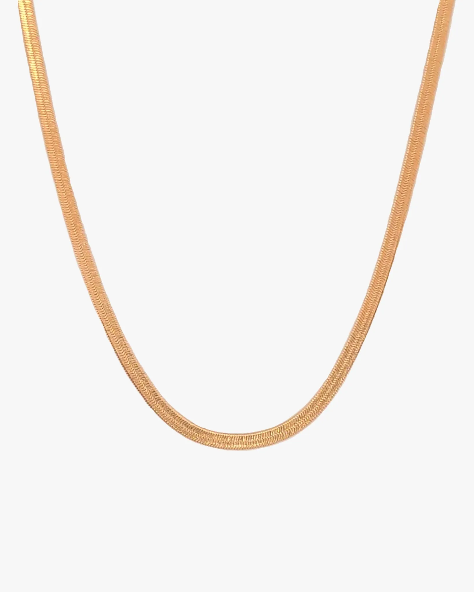 Hera Herringbone Chain Necklace sold by Midori Jewelry Co.
