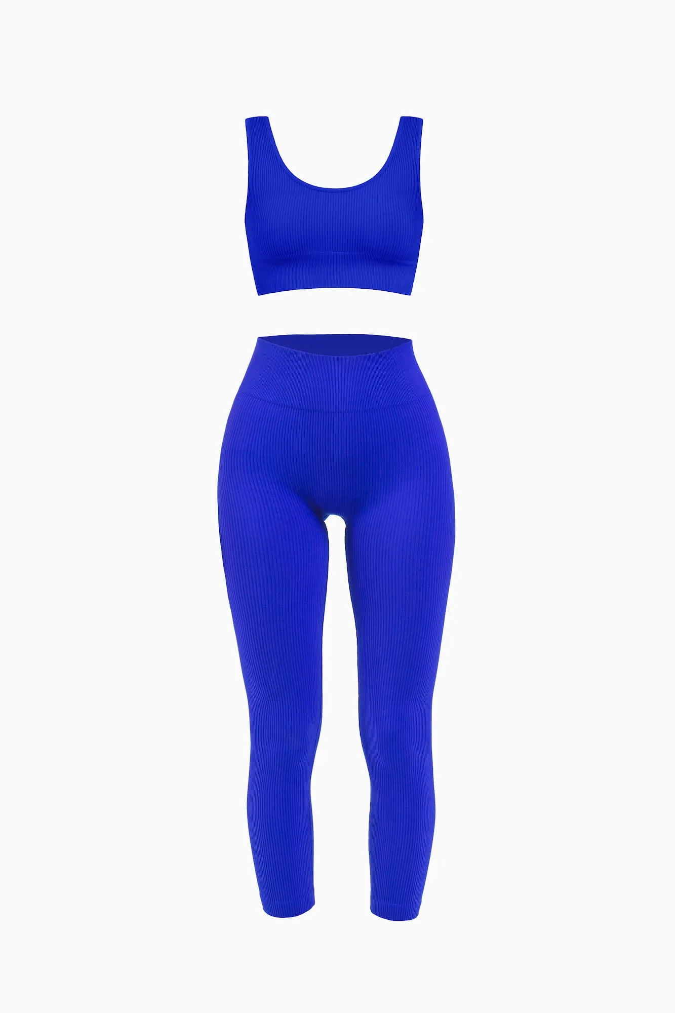 Ribbed Leggings and Ribbed Scoop Neck Bra Set sold by Nuttch product image thumbnail 2