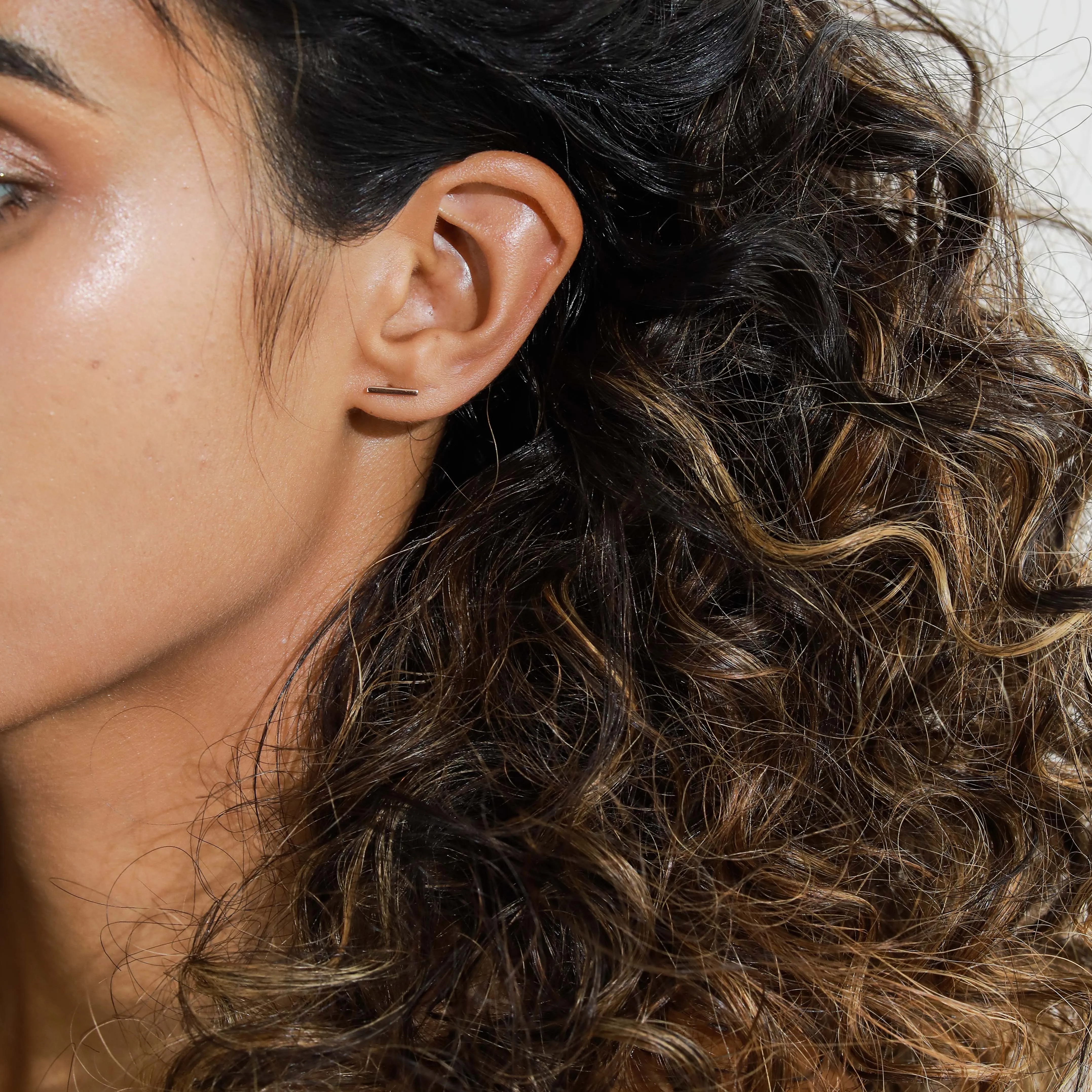 Bar Studs / 9K and 18K Solid Gold sold by Nyrelle Jewelry product image thumbnail 5