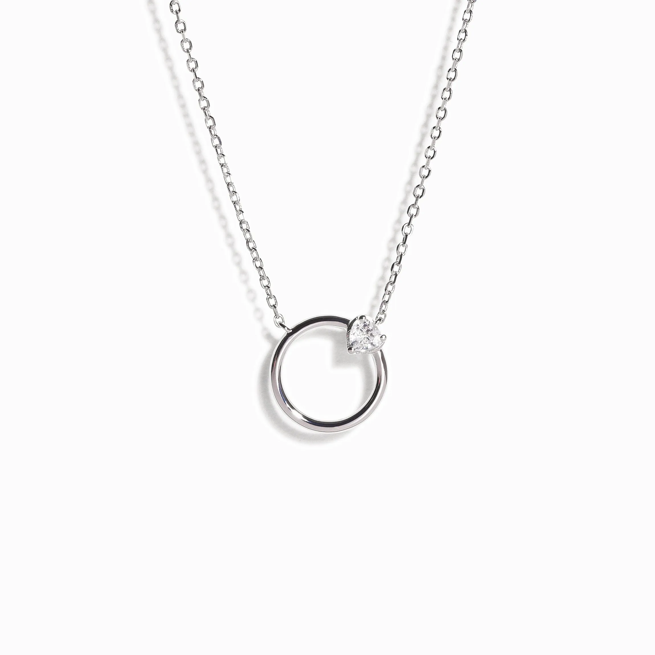 Heart Cut White Sapphire Necklace / Vermeil sold by Nyrelle Jewelry product image thumbnail 3