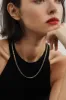 Omega Chain Necklace / 18K Solid Gold sold by Nyrelle Jewelry