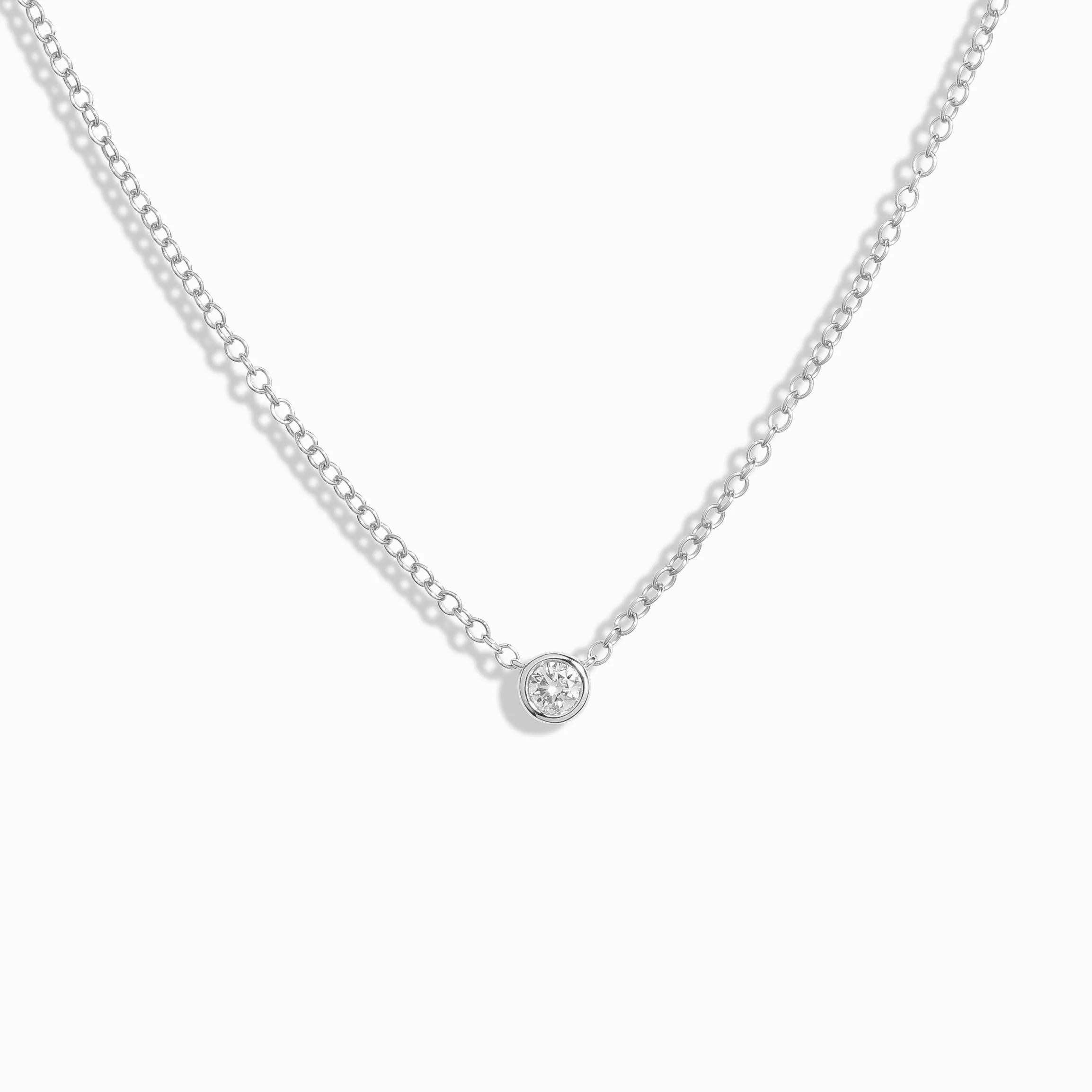 Premium Bezel Diamond Necklace - XL / 9K and 18K Solid Gold sold by Nyrelle Jewelry product image thumbnail 3