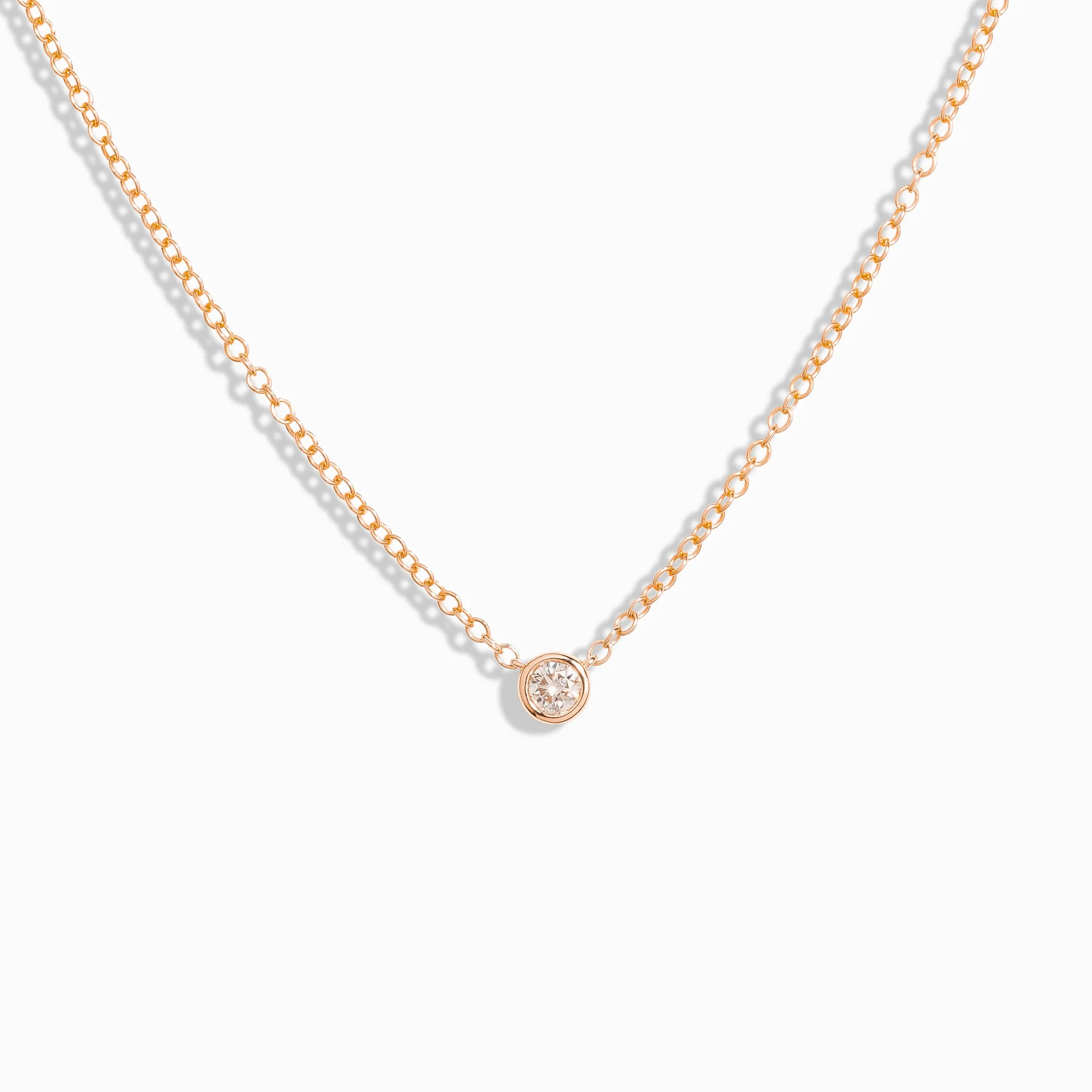 Premium Bezel Diamond Necklace - XL / 9K and 18K Solid Gold sold by Nyrelle Jewelry product image thumbnail 2