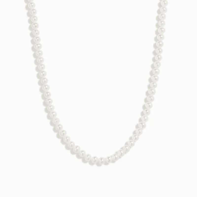 Full Pearl Necklace / 9K and 18K Solid Gold sold by Nyrelle Jewelry