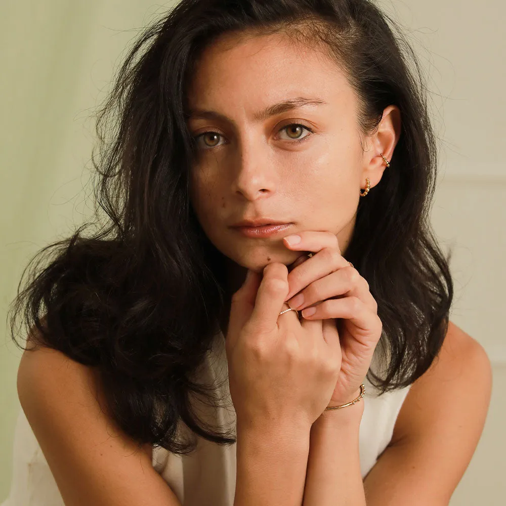 Symmetrical Beaded Ear Cuff / Vermeil sold by Nyrelle Jewelry product image thumbnail 4