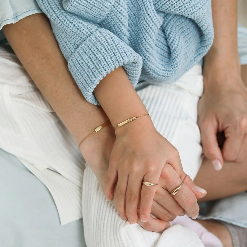 Ava Bracelet for Adults / 9K and 18K Solid Gold sold by Nyrelle Jewelry product image thumbnail 5