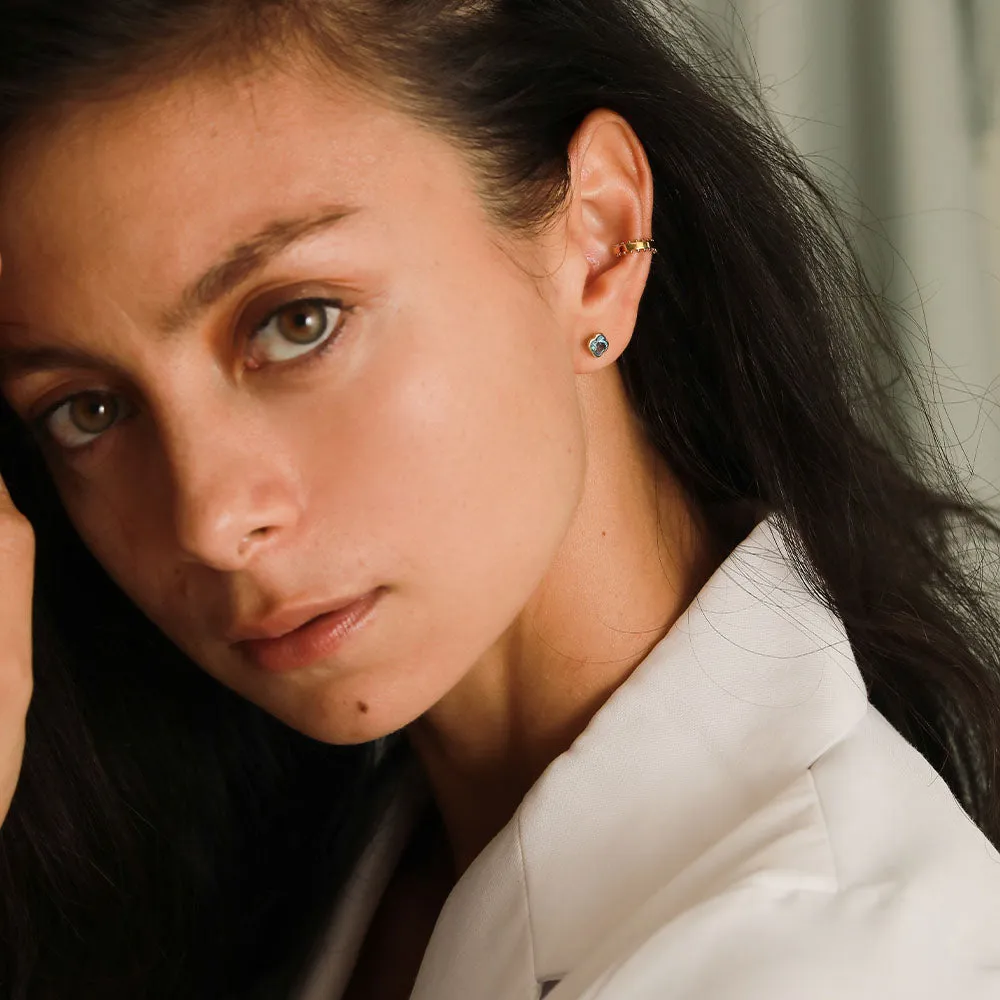 Mini Bead Ear Cuff / Vermeil sold by Nyrelle Jewelry product image thumbnail 4