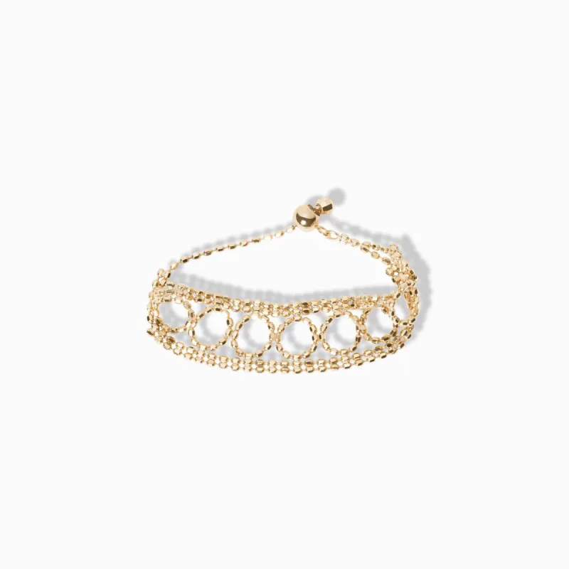 Circle Lace Wide Ring / 18K Solid Gold sold by Nyrelle Jewelry