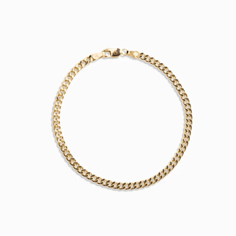 Omega Chain Bracelet / 18K Yellow Solid Gold sold by Nyrelle Jewelry