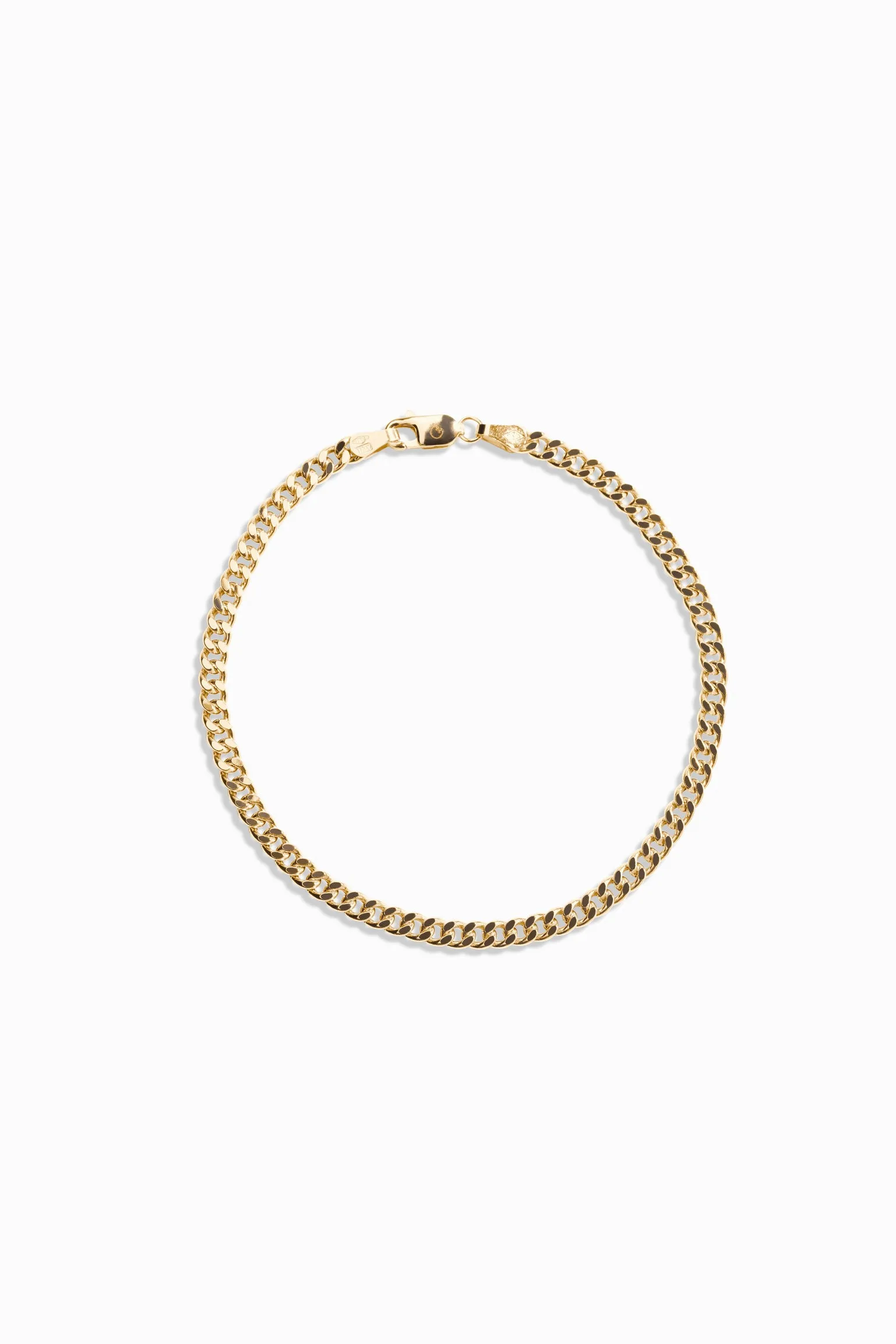 Omega Chain Bracelet (Men's) / 18K Solid Yellow Gold sold by Nyrelle Jewelry
