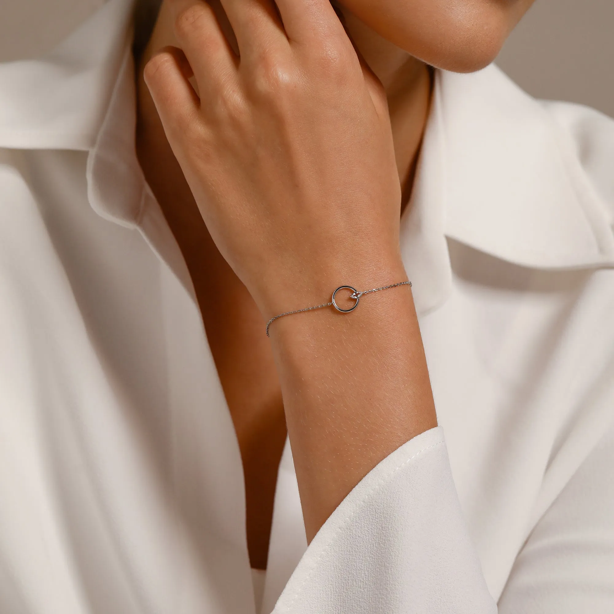 Marquise Cut White Sapphire Bracelet / Vermeil sold by Nyrelle Jewelry product image thumbnail 5