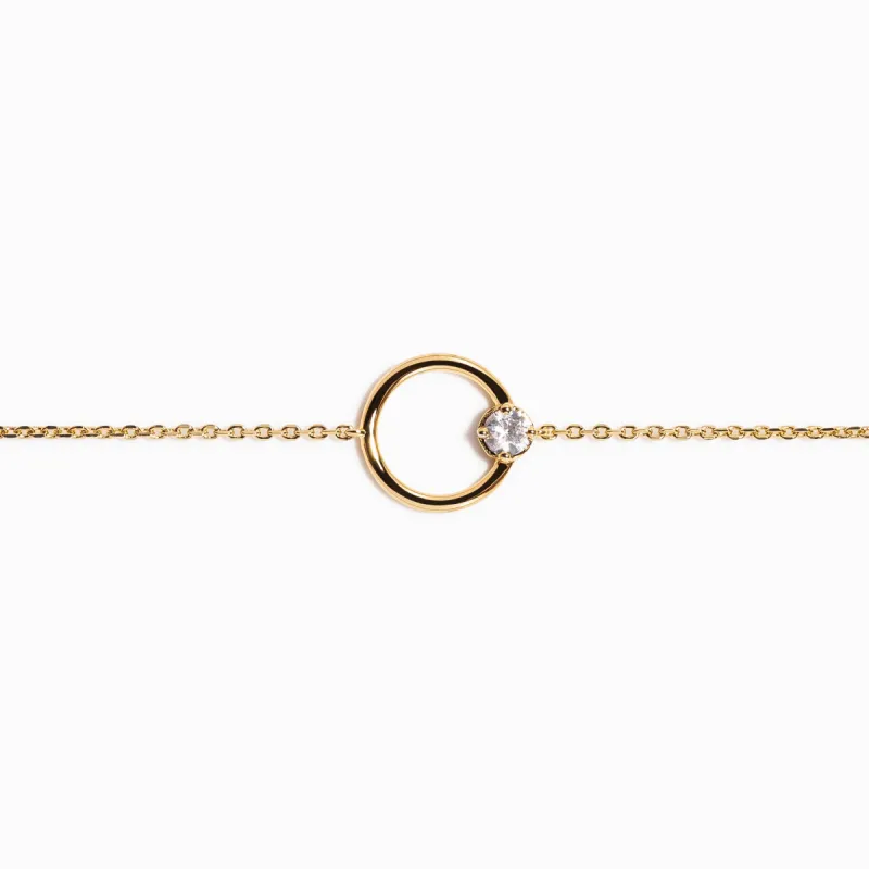 Brilliant Cut White Sapphire Bracelet / Vermeil sold by Nyrelle Jewelry