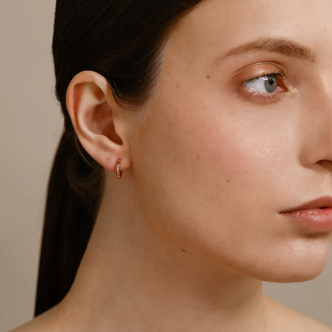 Basic Hoop Earrings / Vermeil sold by Nyrelle Jewelry product image thumbnail 5