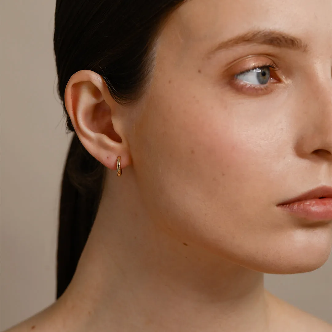 Basic Hoop Earrings / Vermeil sold by Nyrelle Jewelry product image thumbnail 4