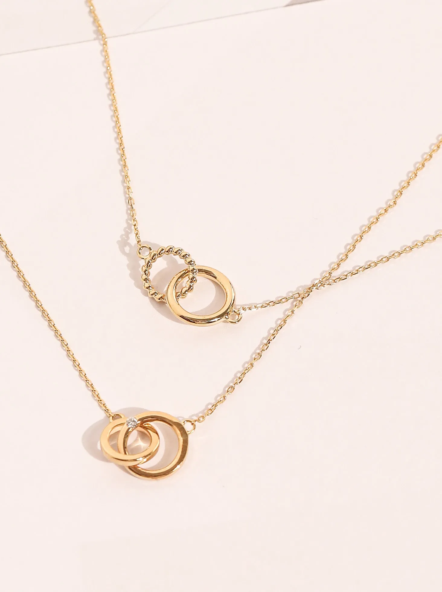 Infinity Necklace / 9K and 18K Solid Gold sold by Nyrelle Jewelry product image thumbnail 5