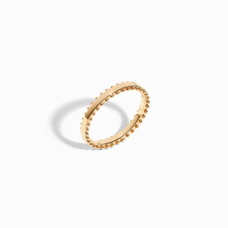 Mini Bead Ring / Vermeil sold by Nyrelle Jewelry