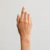 Mini Bead Ring / Vermeil sold by Nyrelle Jewelry