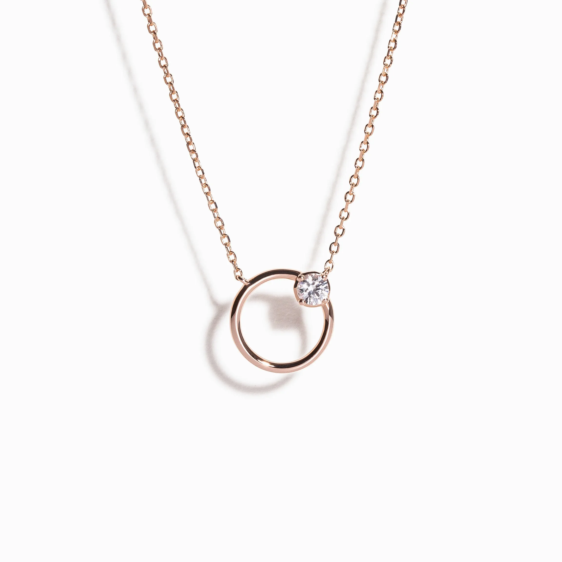 Brilliant Cut White Sapphire Necklace / Vermeil sold by Nyrelle Jewelry product image thumbnail 2