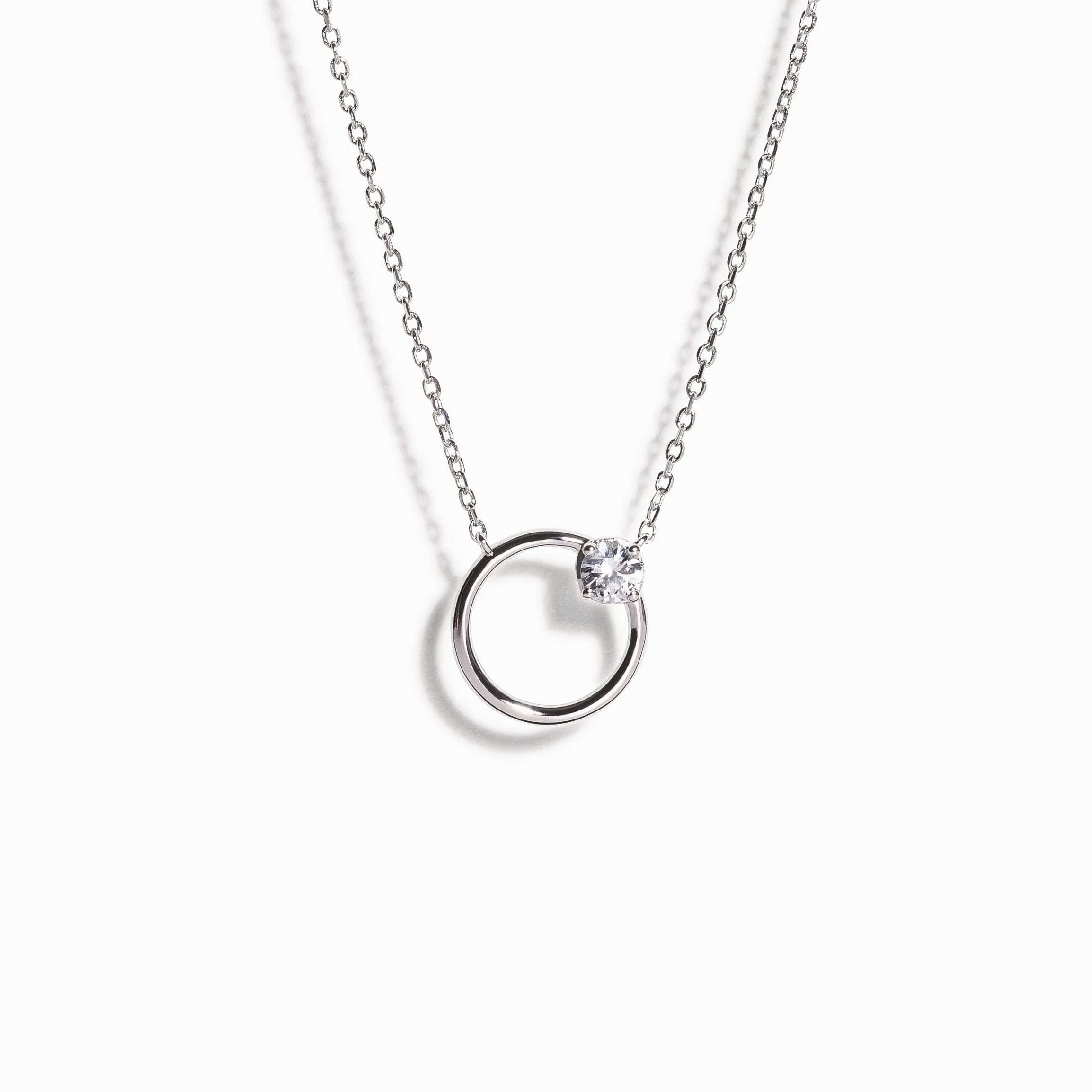 Brilliant Cut White Sapphire Necklace / Vermeil sold by Nyrelle Jewelry product image thumbnail 3