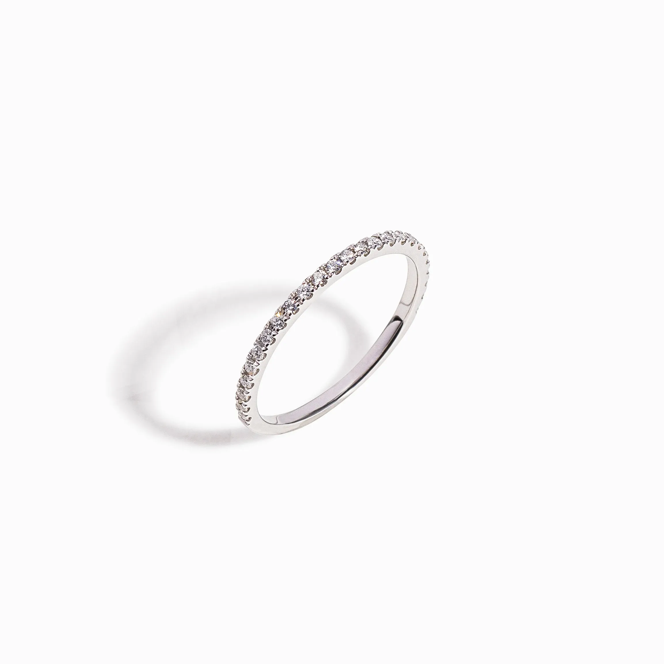 Thin Diamond Ring / 9K and 18K Solid Gold sold by Nyrelle Jewelry product image thumbnail 2