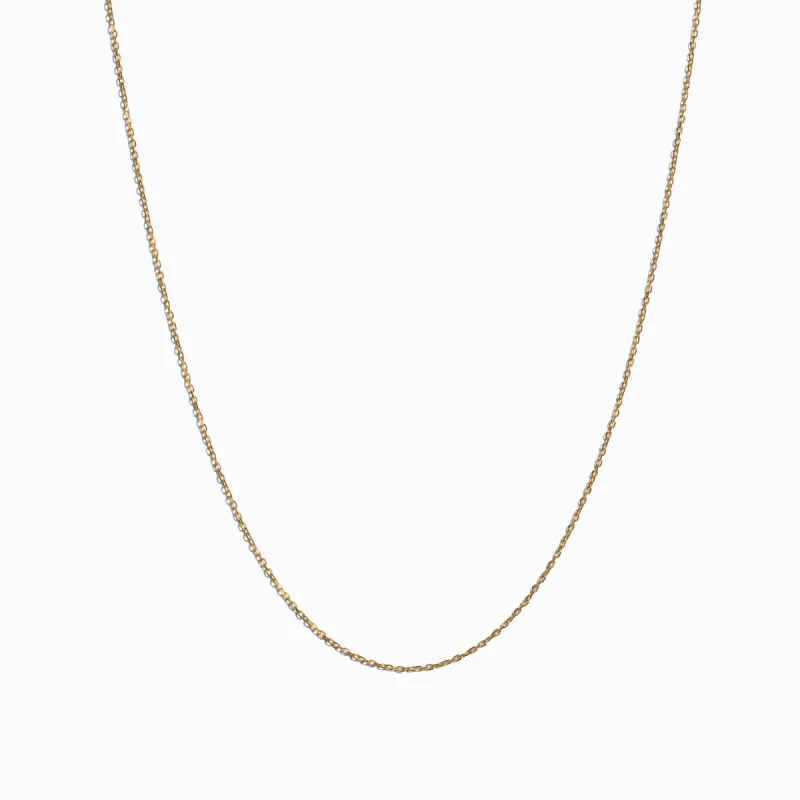 Classic Chain Necklace / 9K and 18K Solid Gold sold by Nyrelle Jewelry