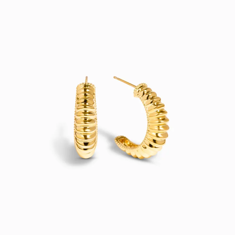 Gaia Hoops / Vermeil sold by Nyrelle Jewelry