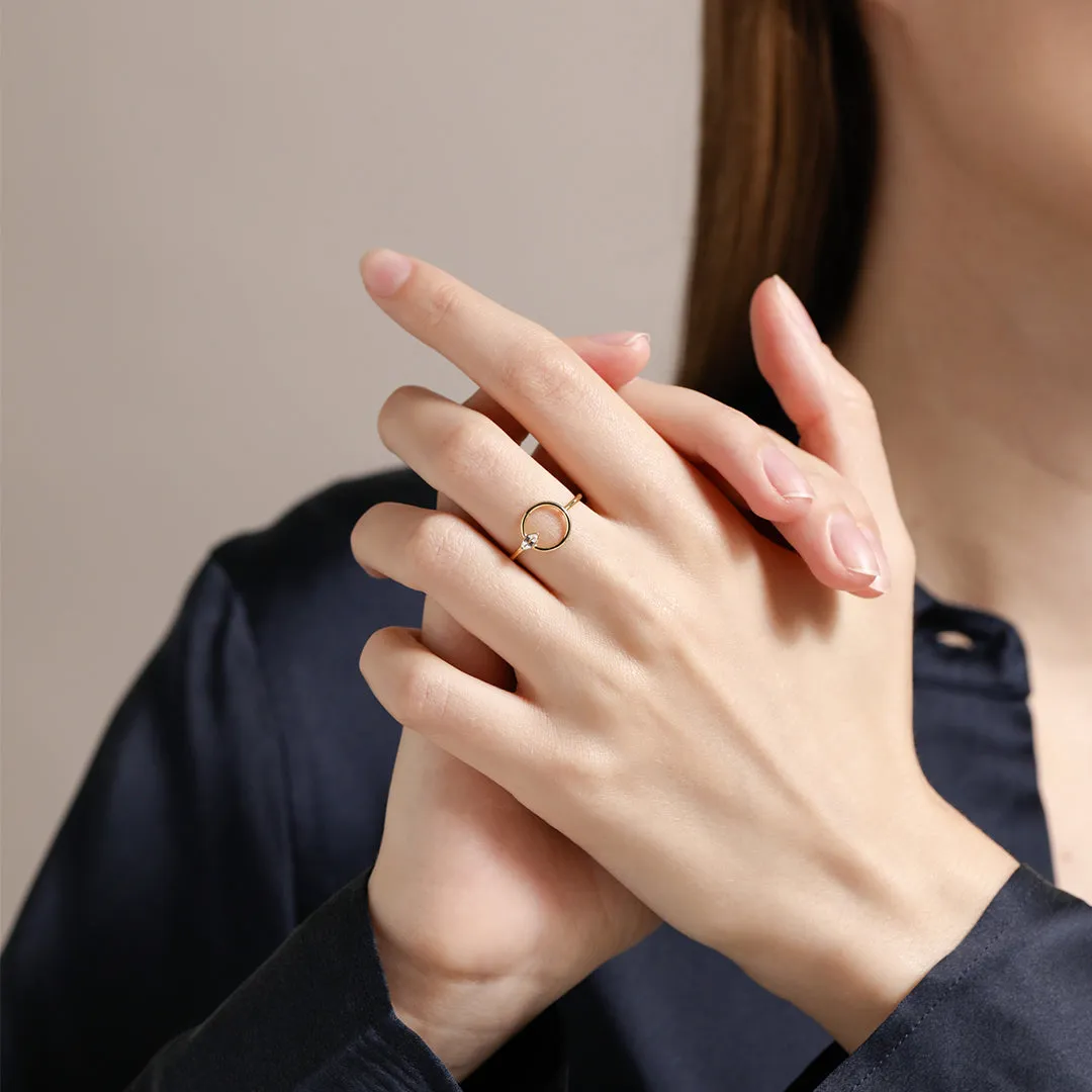 Marquise Cut White Sapphire Ring / Vermeil sold by Nyrelle Jewelry product image thumbnail 4