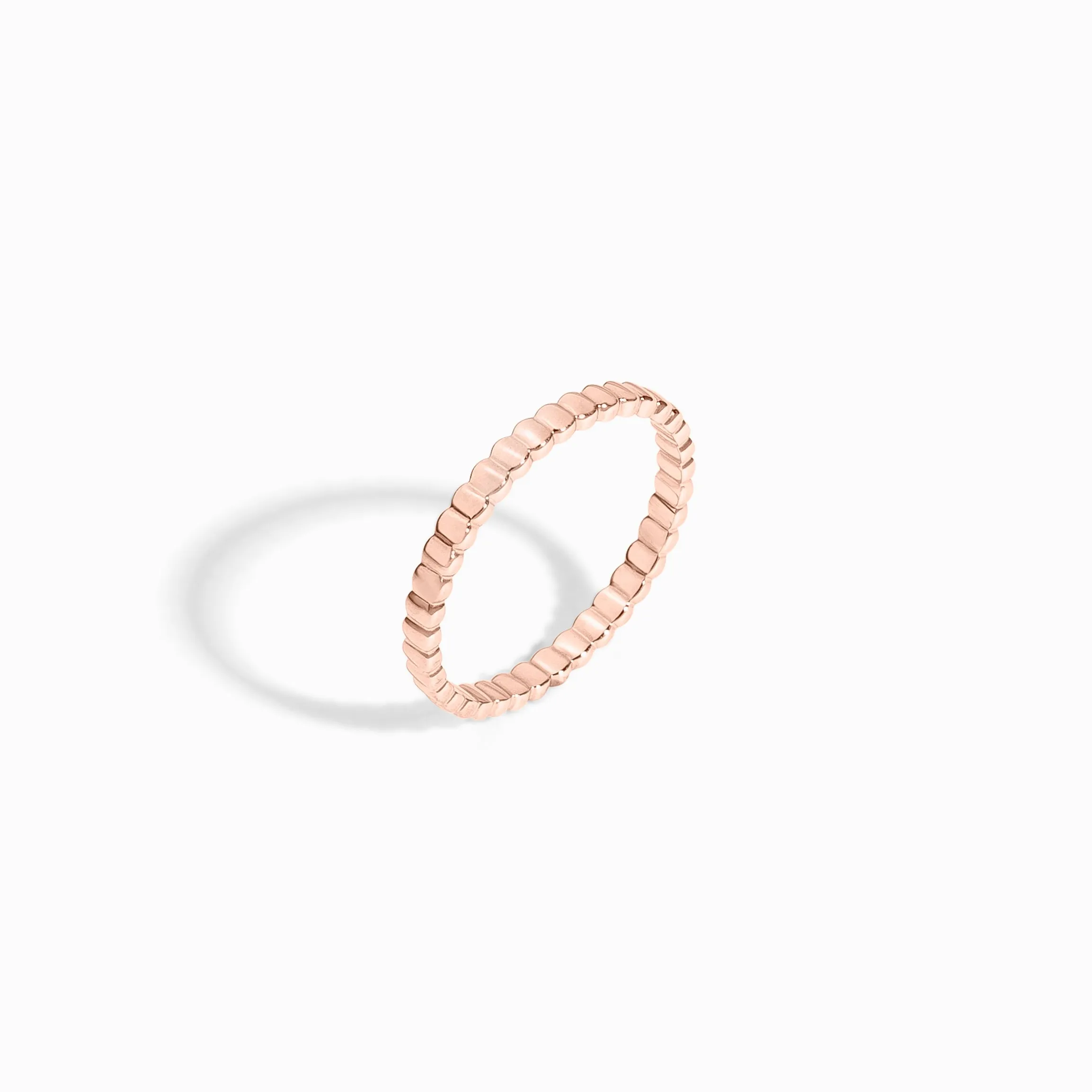 Oval Eternity Ring / 9K and 18K Solid Gold sold by Nyrelle Jewelry product image thumbnail 3