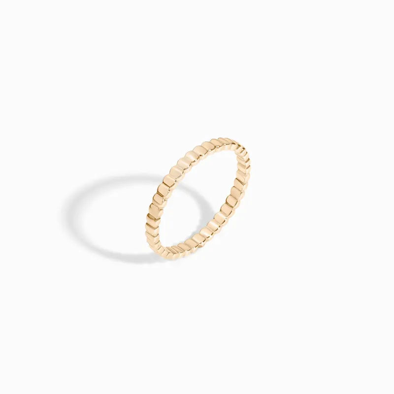 Oval Eternity Ring / 9K and 18K Solid Gold sold by Nyrelle Jewelry