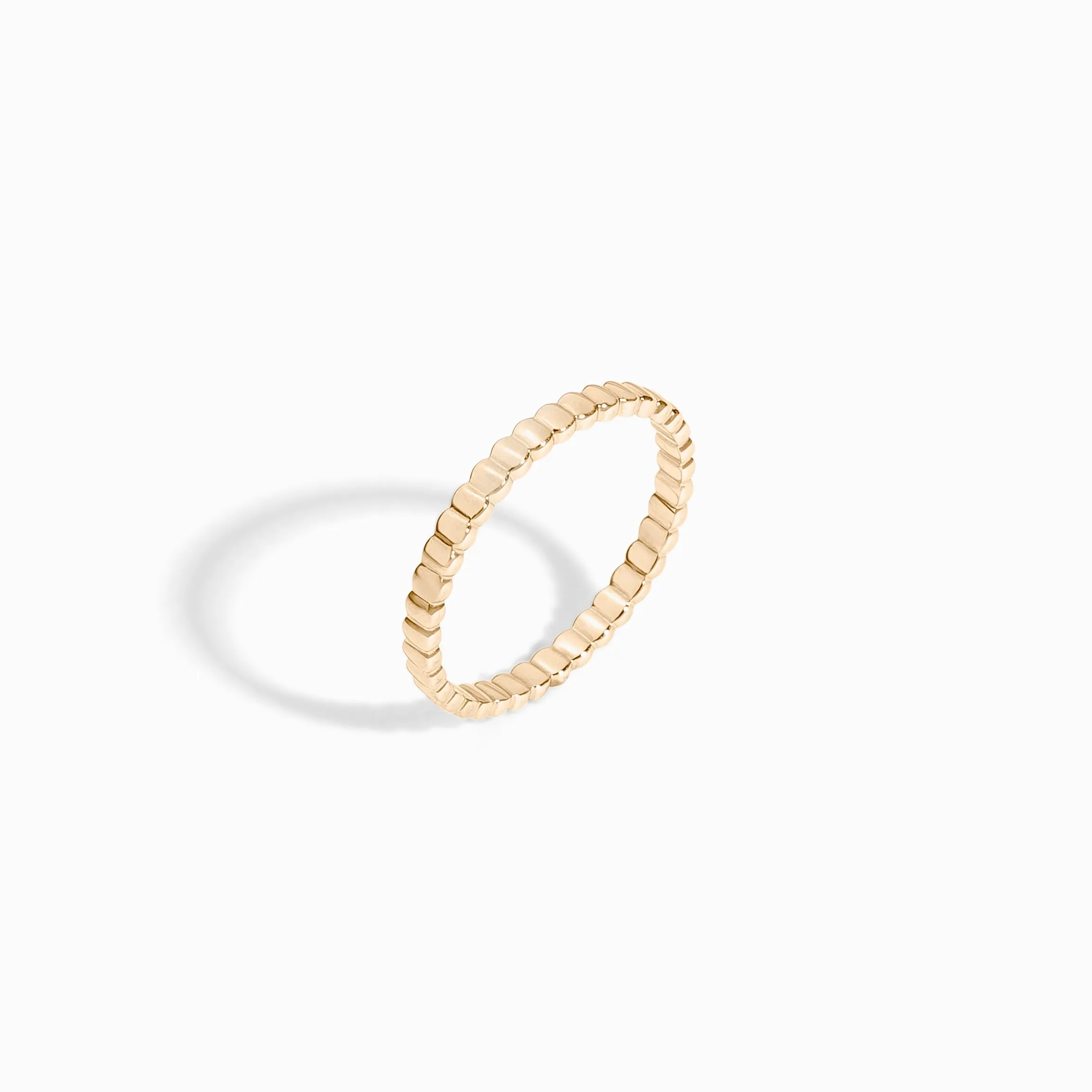Oval Eternity Ring / 9K and 18K Solid Gold sold by Nyrelle Jewelry