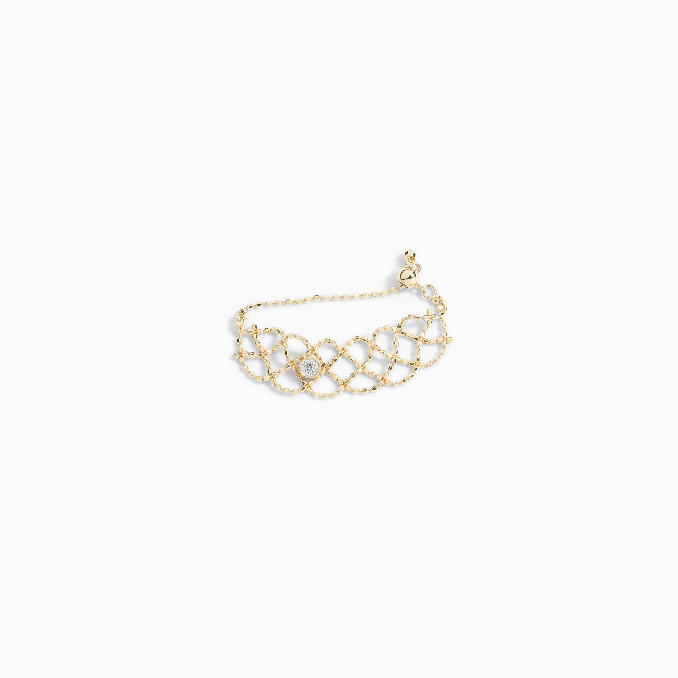 Lace Diamond Ring / 18K Solid Gold sold by Nyrelle Jewelry