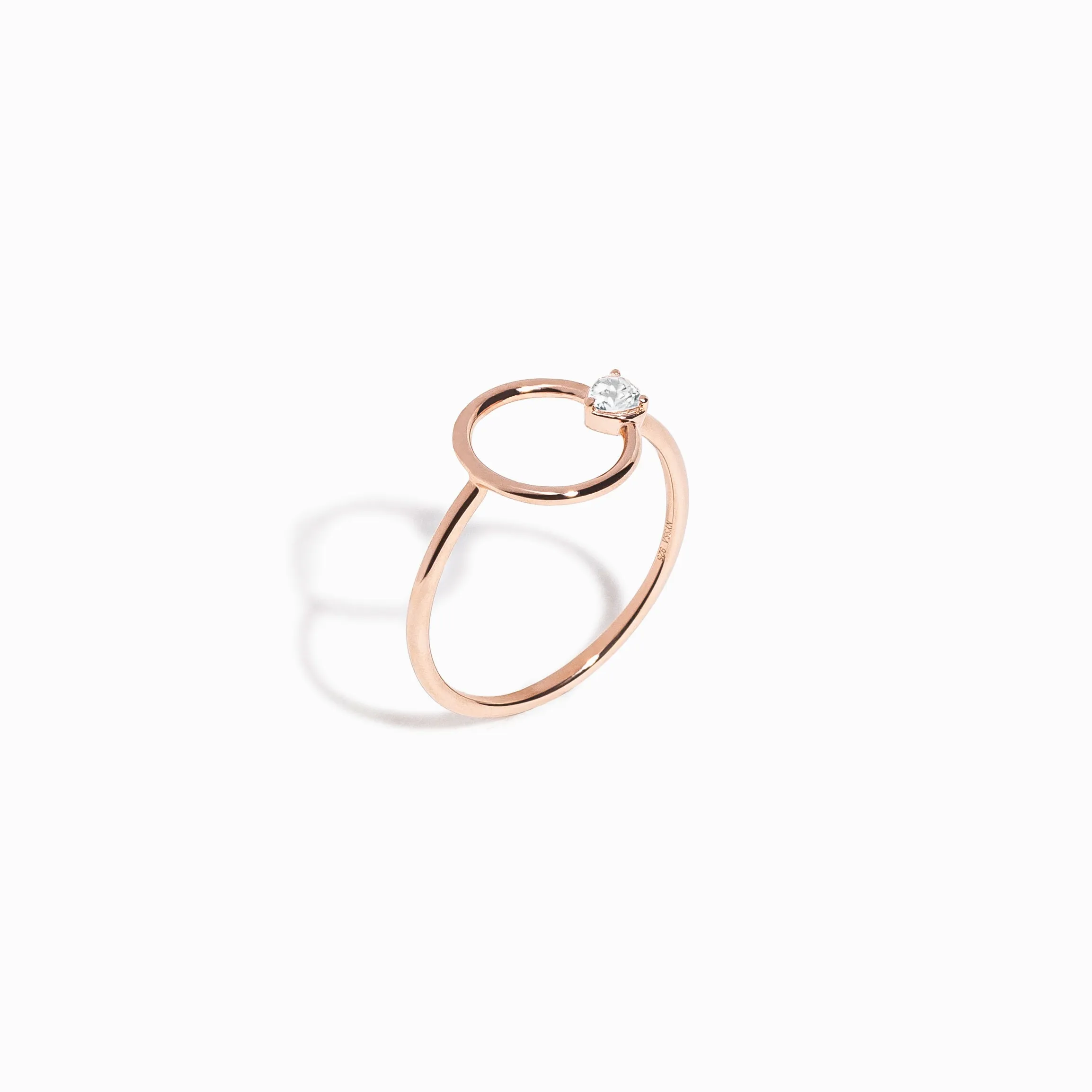 Heart Cut White Sapphire Ring / Vermeil sold by Nyrelle Jewelry product image thumbnail 2