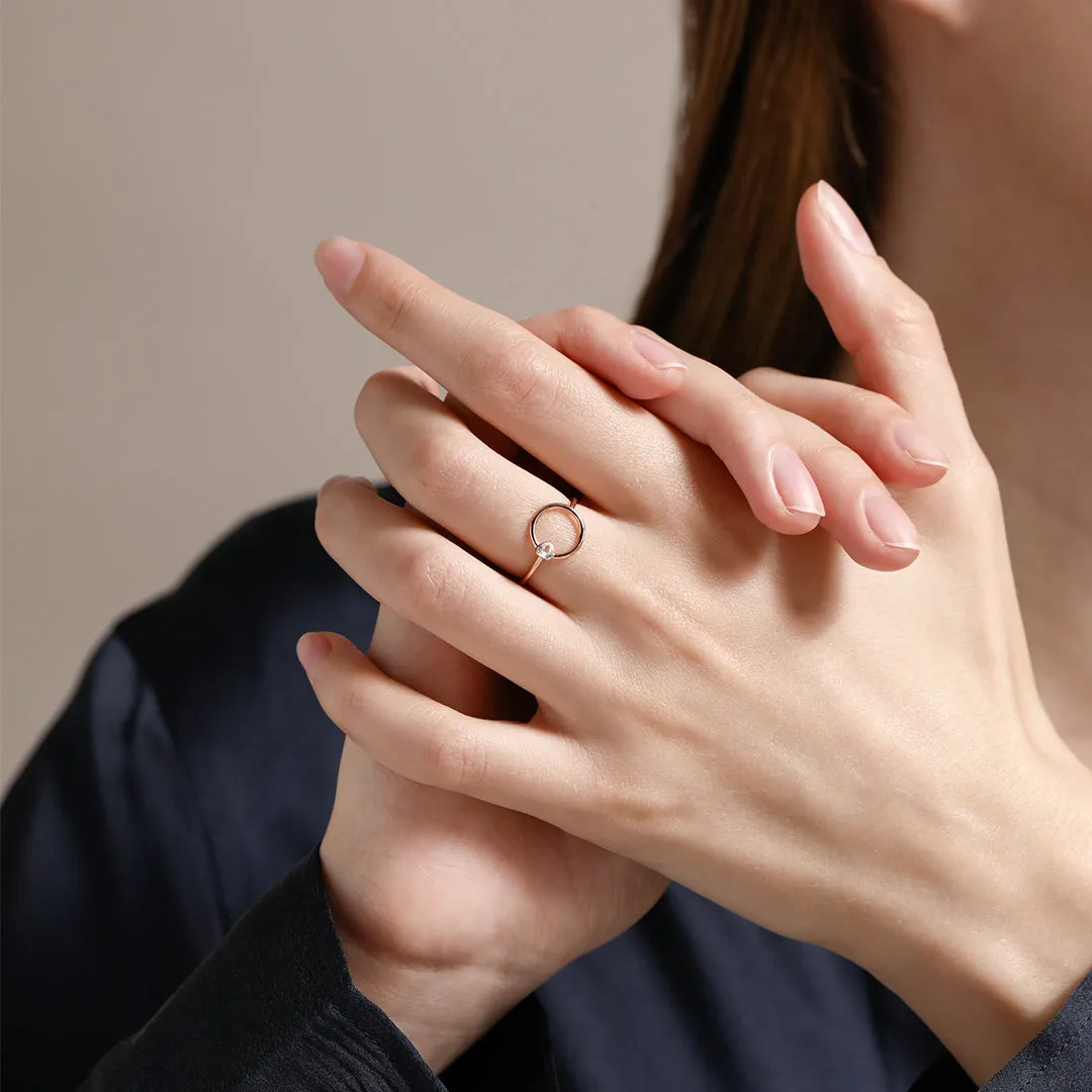 Heart Cut White Sapphire Ring / Vermeil sold by Nyrelle Jewelry product image thumbnail 5