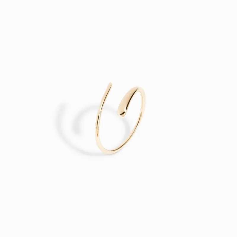 Spiral Ring / 9K and 18K Solid Gold sold by Nyrelle Jewelry