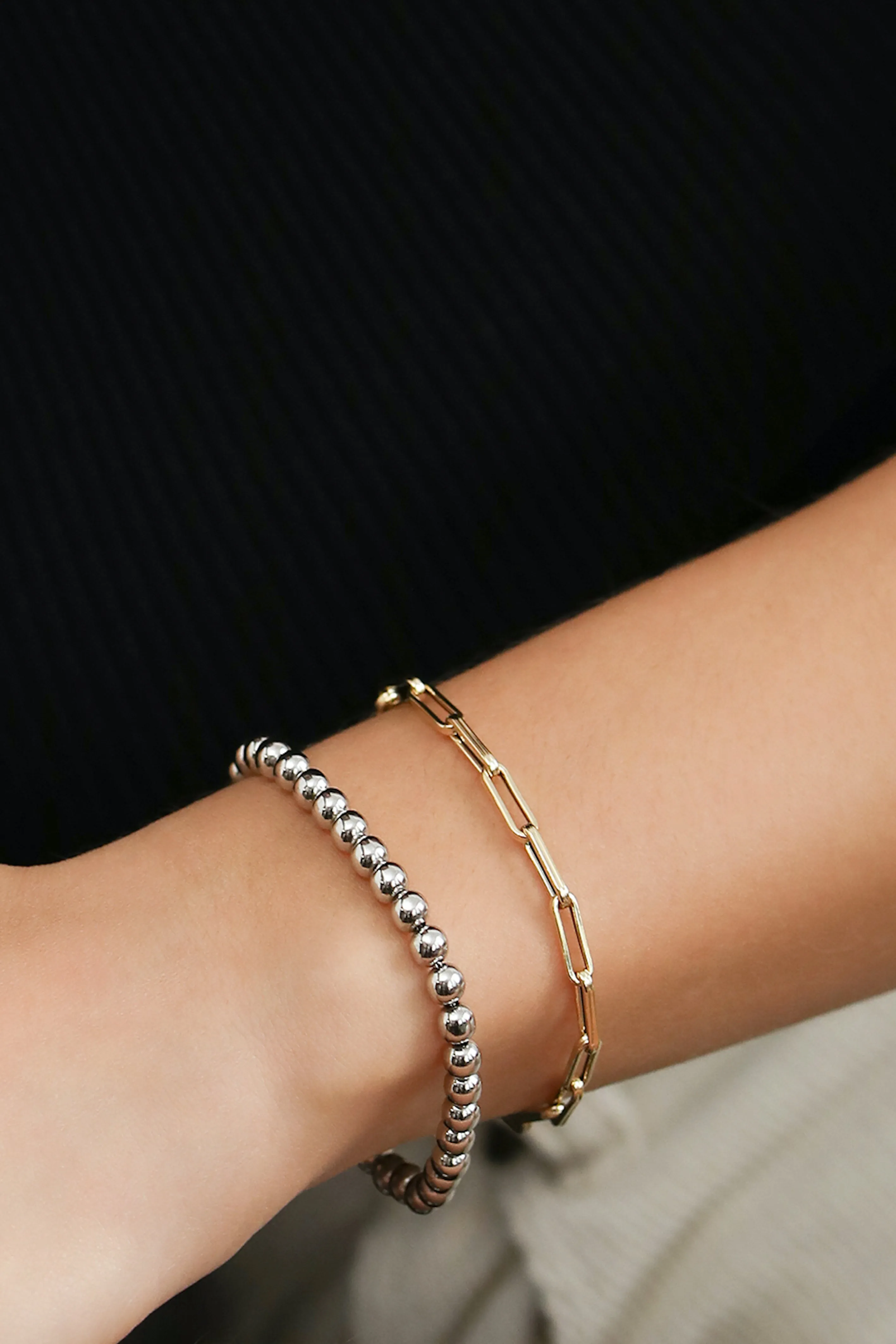 Beaded Bracelet / Silver sold by Nyrelle Jewelry product image thumbnail 4