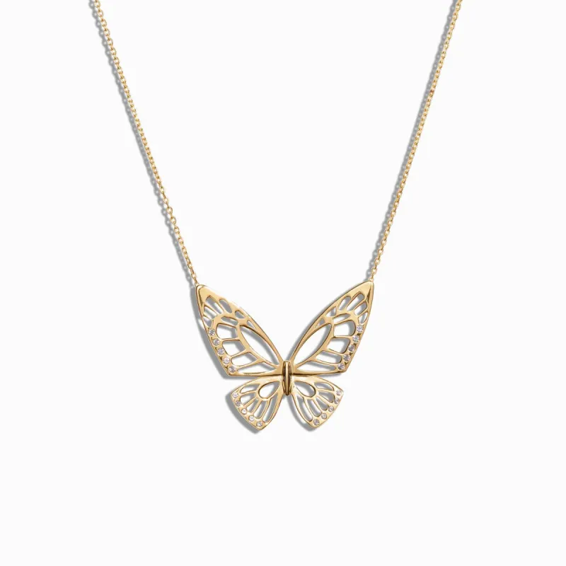 Monarch Butterfly Necklace / Vermeil sold by Nyrelle Jewelry