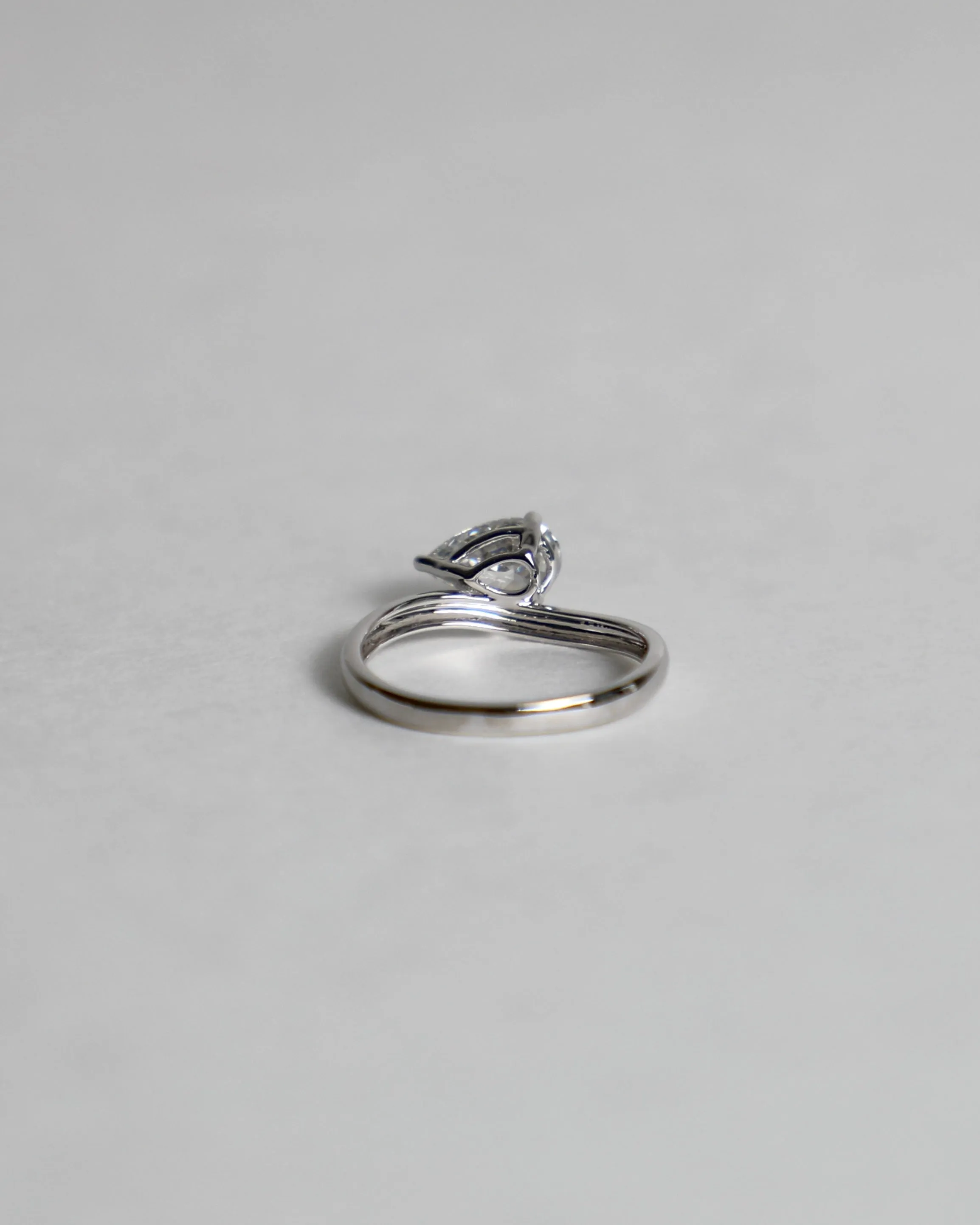 Lab-Grown Pear-shaped Diamond Wave Ring sold by Nyrelle Jewelry product image thumbnail 3